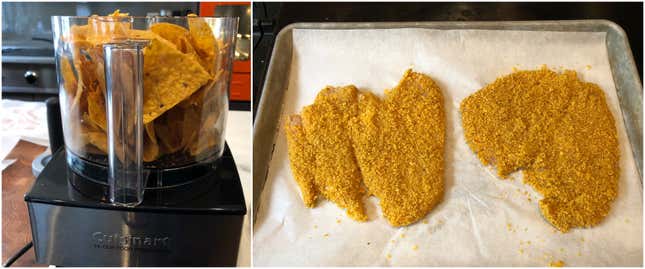 Image for article titled Why, let's make schnitzel with Cool Ranch Doritos