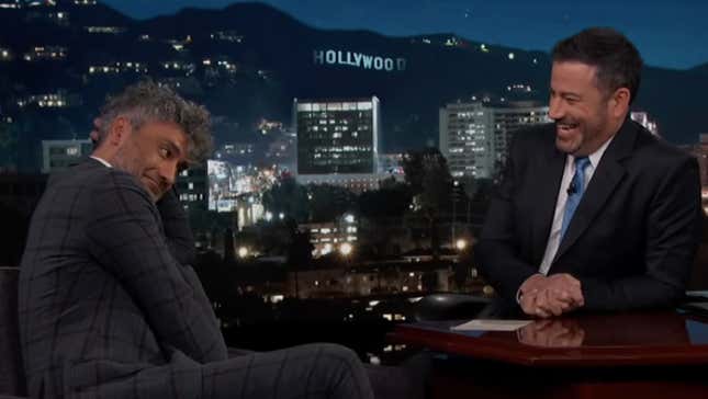 Taika Waititi outlines the pitfalls of playing funny Hitler on <i>Jimmy Kimmel Live</i>