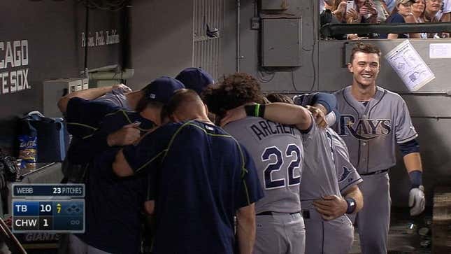 Rays Rookie's First Home Run Earns Him A First-Rate Silent Treatment