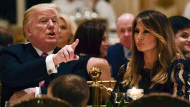 Image for article titled Donald and Melania Trump Enjoy Romantic, Stimulating Dinners That Last for 'Hours, Literally'