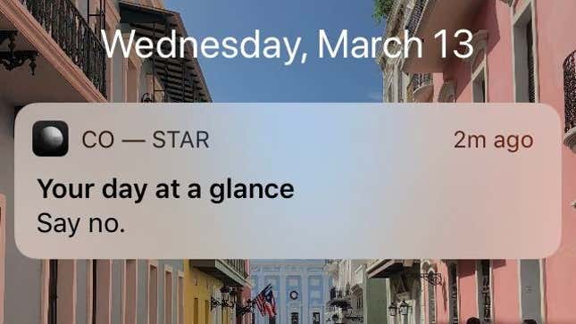 Image for article titled Why Are Co-Star's Daily Notifications So Rude?
