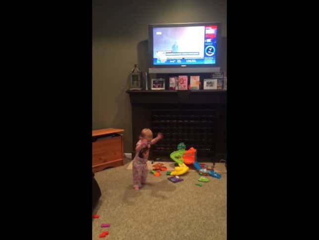 This Is the Most Excited You'll Ever See a Baby About Weather