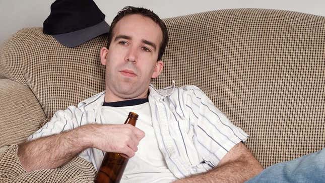 Image for article titled Man With No Plans Just Too Exhausted To Go Out