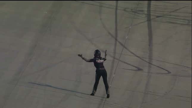 NASCAR Driver Wrecks, Goes Out On The Track To Yell At Somebody