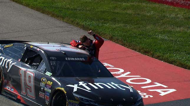 Last-Lap Bump And Run Gives NASCAR's Carl Edwards The Win At Richmond