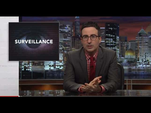 Snowden Explains the NSA to John Oliver Using John Oliver's Dick Pics
