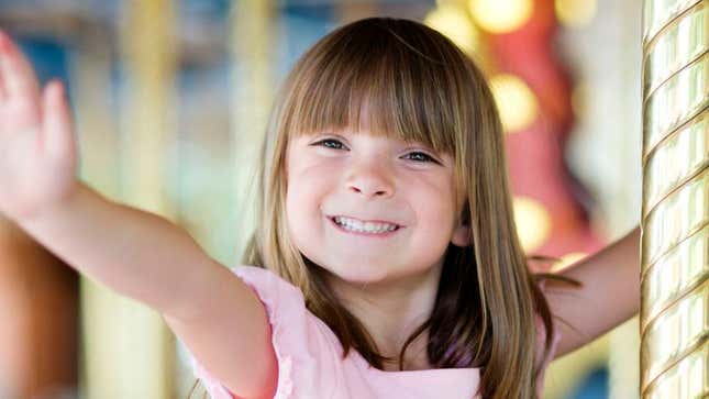 Image for article titled 5-Year-Old Feels Like She Just Wasted Whole Carousel Ride Waving To Dad