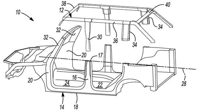 Image for article titled Ford Patent Hints At Completely Removable Bronco Roof