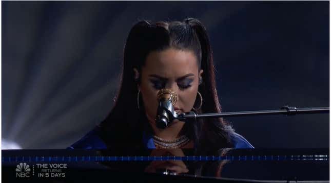 Image for article titled Was Demi Lovato Censored by NBC at the Billboard Music Awards?!