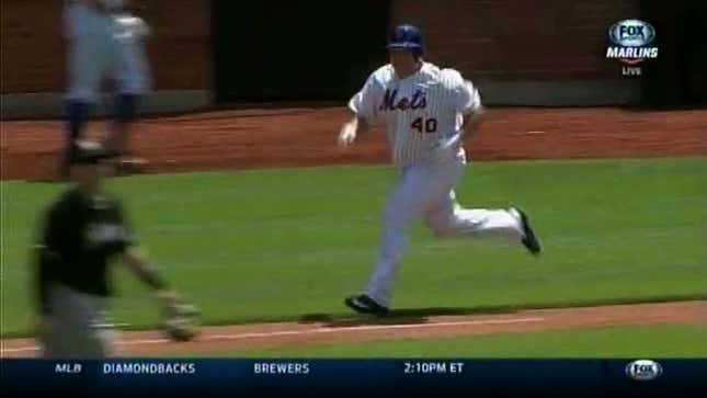 Bartolo Colón Hits Double