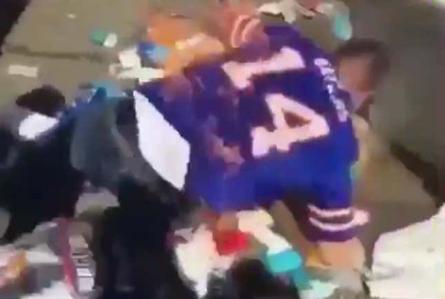 Let's Check In With Bills Fans...Oh, One's On Fire