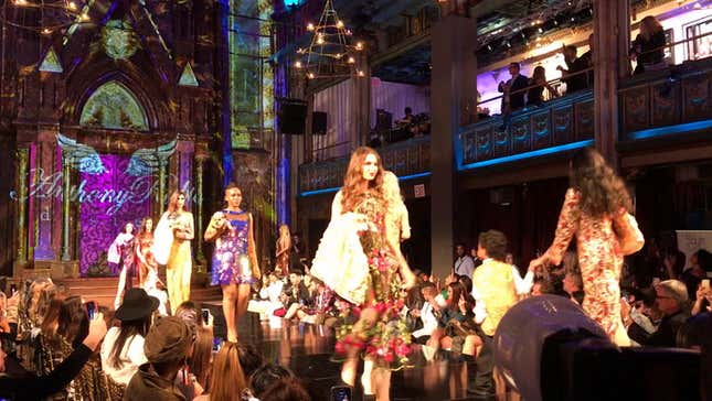 A Jezebel Woman and Deadspin Man Attend a Dog Fashion Show