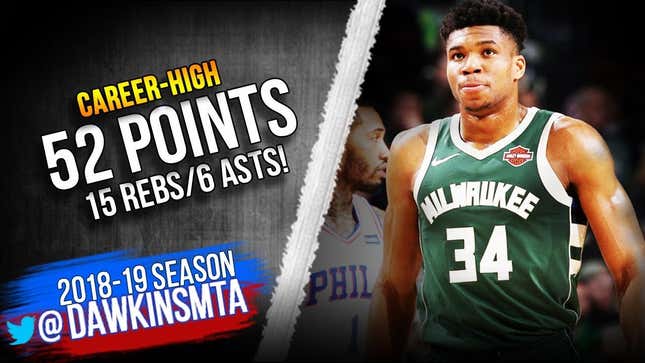 Giannis And Embiid, Just A Couple Of Giant Space Monsters Smashing Everyone Else Into Hell