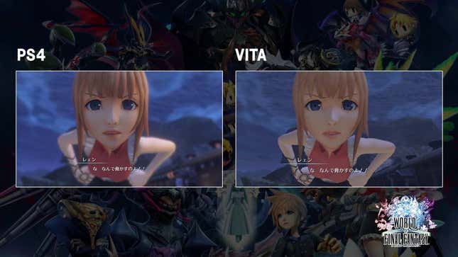 <i>World of Final Fantasy</i> Graphics Comparison, PS4 Vs Vita<em></em>