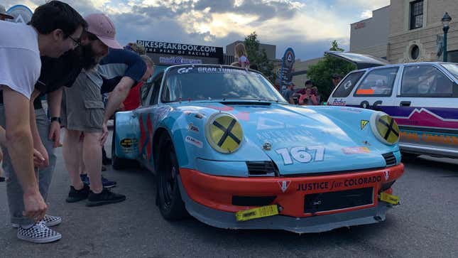 Image for article titled This Electric-Powered Porsche 911 RSR Was the Coolest Pikes Peak Racer This Year