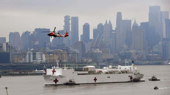 Image for article titled Those Giant Hospital Ships Are A Messy Part Of The Solution