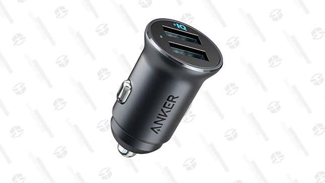 Anker Mini Car Charger | $10 | Amazon | Promo code ANKERMETAL2