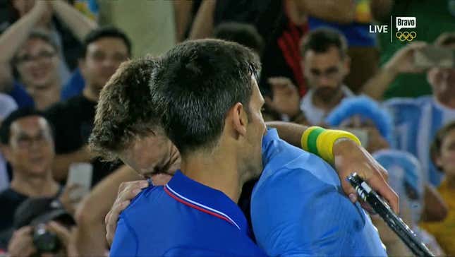 Juan Martín Del Potro Upsets Novak Djokovic, Gets Incredible Hug