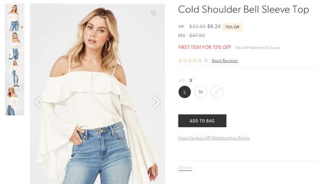 Image for article titled Stassi Schroeder’s JustFab Line Is Miraculously More Than Just a Bunch of Off-the-Shoulder Tops