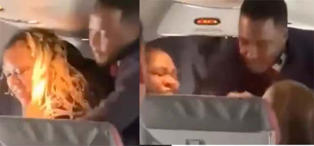 Image for article titled Day 6 Without Sports: A Breakdown of the In-Flight Fight Between a Black Woman and a White Woman Who Used the N-Word