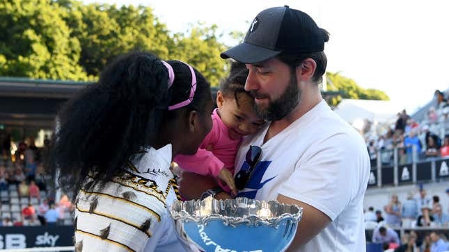 Alexis Olympia, daughter of Serena Williams and husband Alexis Ohanian on January 12, 2020, in Auckland, New Zealand.
