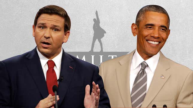 Image for article titled Andrew Gillum&#39;s Hamilton Tickets Are Barack Obama&#39;s Tan Suit