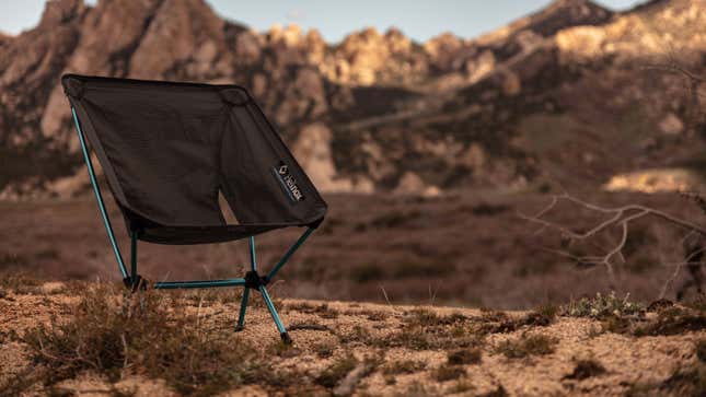 Camping discount chair ground