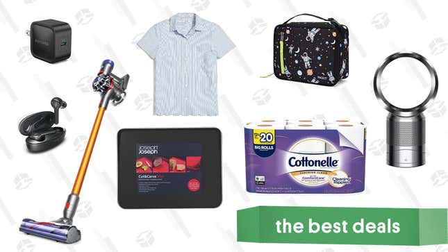 Image for article titled Saturday&#39;s Best Deals: Dyson V8 Cordless Vacuum, Cottonelle Toilet Paper, TaoTronics Earbuds, and More