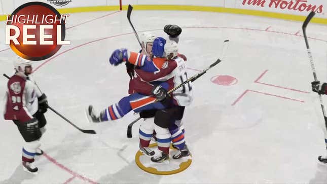 A Hockey Celebration Gets A Little Weird