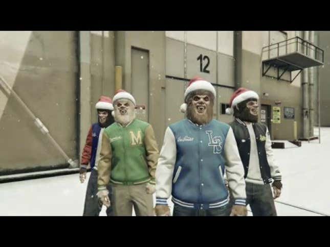 <em>GTA Online</em>’s Coolest Christmas Present Turns Players Into Building-Hopping Monsters