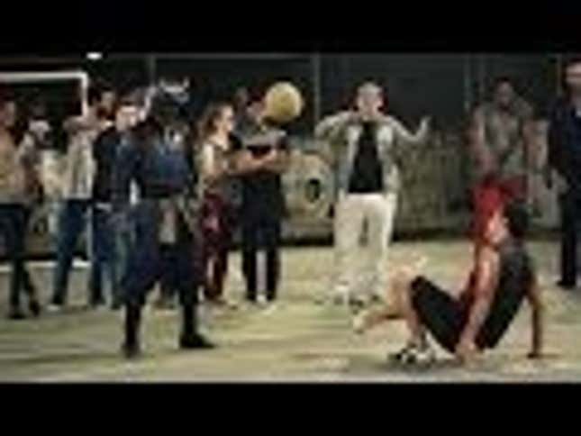 Samurai Dazzles with Soccer Tricks