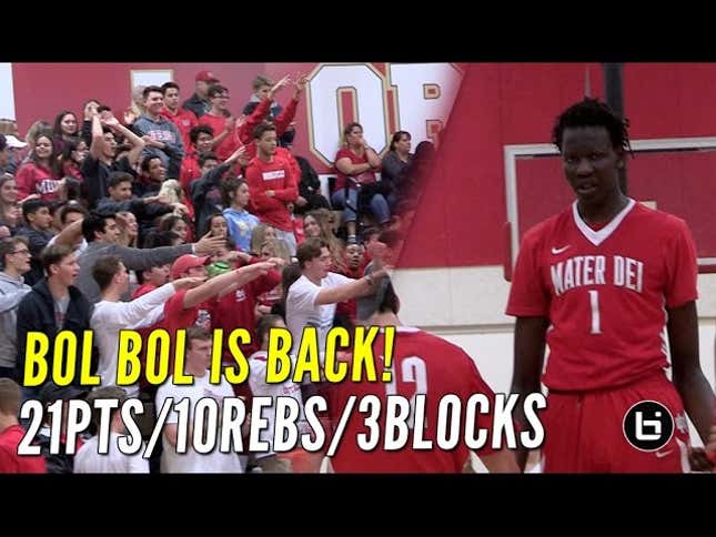 Bol Bol, Manute Bol's 17-Year-Old Son, Is Already A Beast