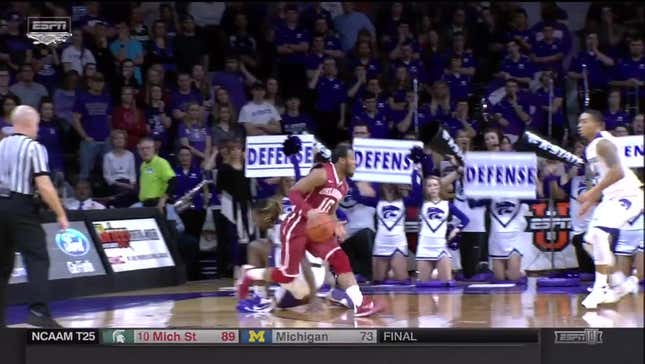 D.J. Johnson's Nike Fell Apart Right On The Basketball Court