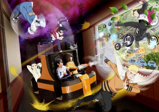 Image for article titled Naruto-Themed Ride At Japanese Amusement Park