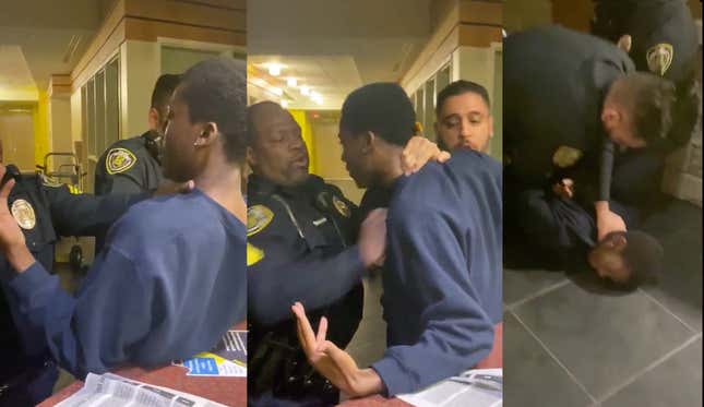 Image for article titled NC A&amp;T Police Officers on Leave After Forcefully Arresting Student for Not Trespassing