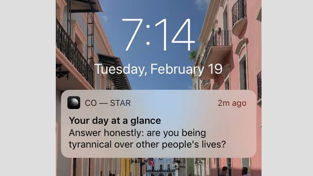 Image for article titled Why Are Co-Star's Daily Notifications So Rude?