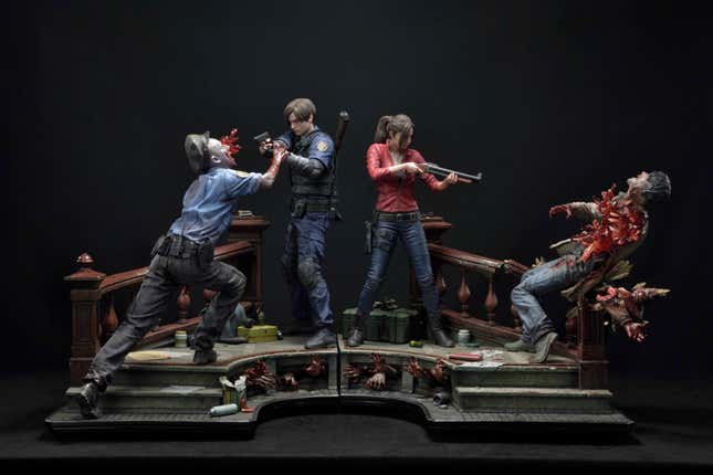 Image for article titled Check Out These Resident Evil 2 Collectible Statues, Each Priced At $1,349