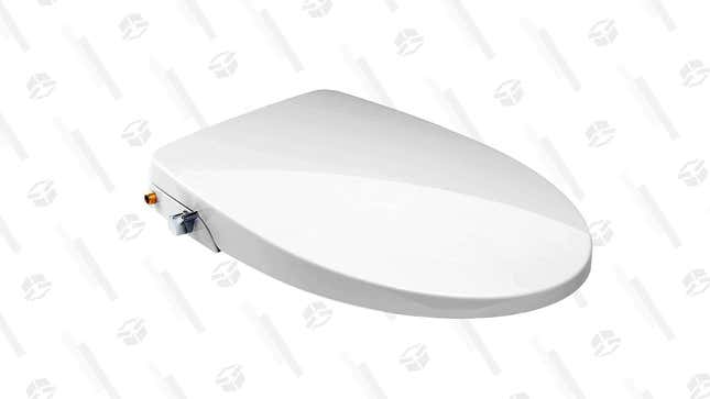 Bio Bidet Stream Non-Electric Bidet Seat White, Elongated | $50 | Woot