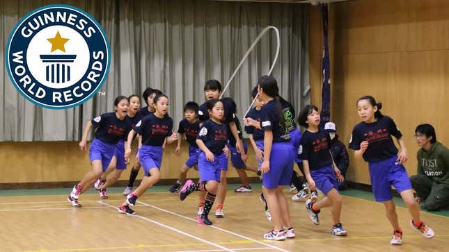 Here Are Some Very Good Child Jump-Ropers Breaking a Guinness World Record
