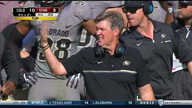 Colorado Gives Up Two Safeties On The Same Play