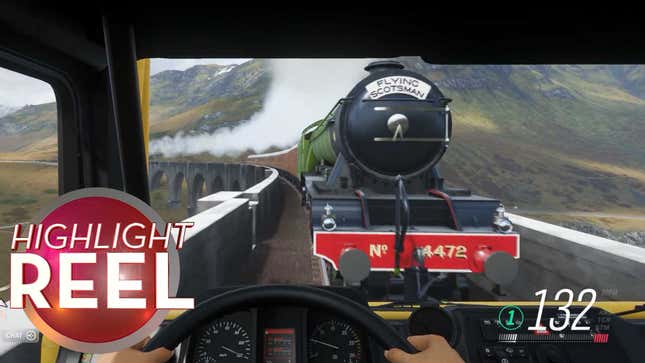 <i>Forza</i> Player Catches Train
