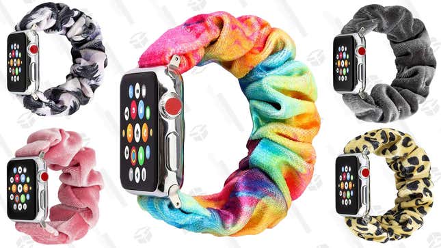 Cloth Elastic Scrunchy Apple Watch Band | $6 | Amazon | Use code T9J4HKUJ and clip coupon