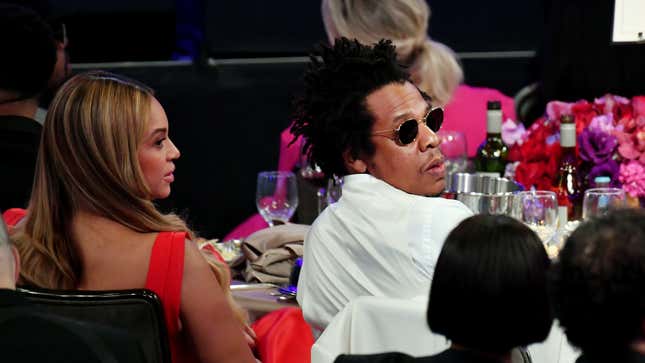 Beyoncé and Jay-Z attend the Pre-GRAMMY Gala and GRAMMY Salute to Industry Icons Honoring Sean “Diddy” Combs on Jan. 25, 2020, in Beverly Hills, Calif.