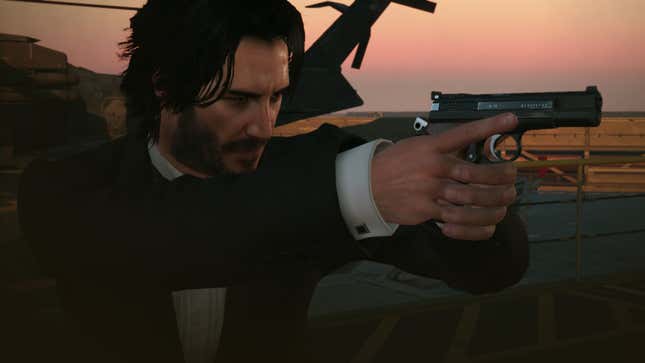 Image for article titled A Keanu Reeves Mod For Metal Gear Solid V