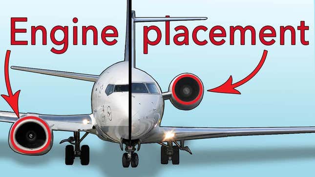 Here's Why Airplanes Have Engines On The Wings Or On The Tail