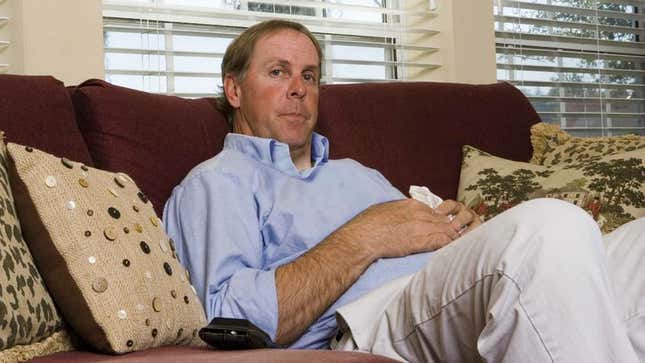 Image for article titled Area Dad Just Wants To Watch One 7-Hour Block Of Television Without Interruption