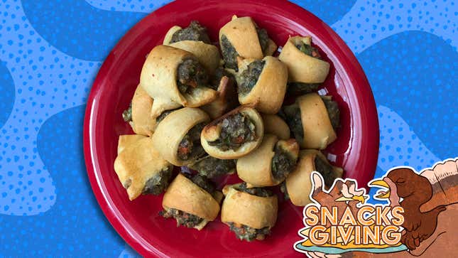 Image for article titled Stuffing-filled pigs in a blanket will fill you with stuffing until you’re stuffed