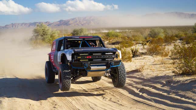 Image for article titled The New Ford Bronco R Failed To Finish The Baja 1000