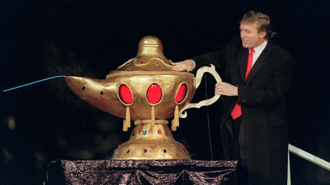 Image for article titled Here's a Little Story About the Time Donald Trump Apparently Believed He Was Being Cut in Half by Lasers