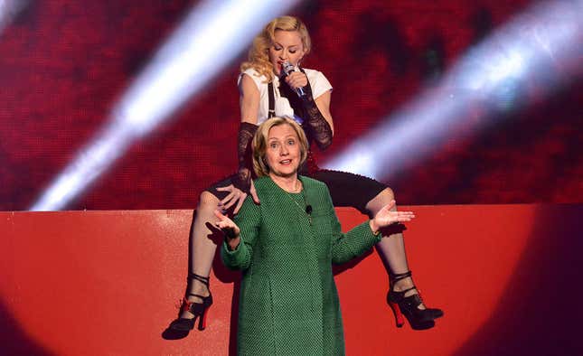 Image for article titled Dear Madonna: I Am Not 'Hilary Clinton,' and Hillary Didn't Write That
